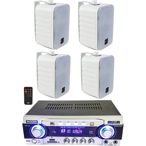 Lastvoice Wall Small Paket2 Hoparlör Ve Anfi Ses Sistemi Seti
