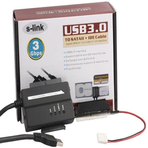 S-link SLX-625, USB 3.0 SATA + IDE Data Kablosu